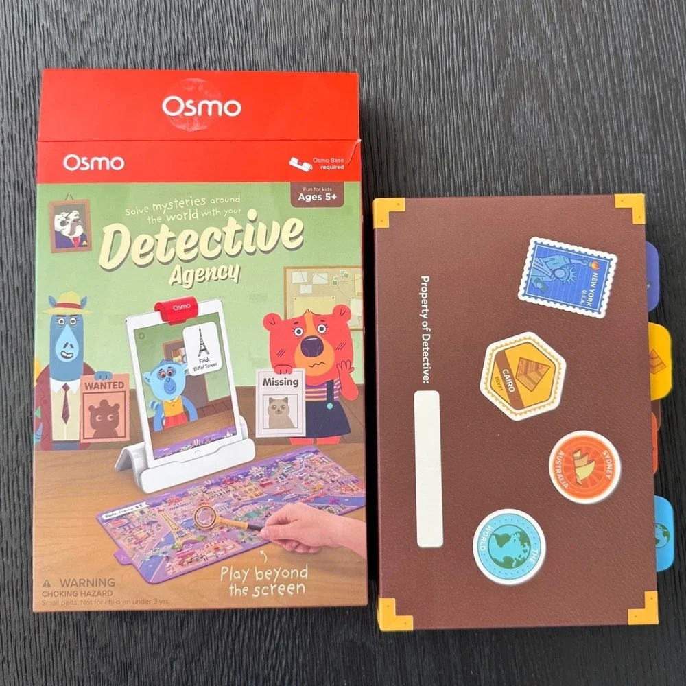 Osmo Detective Agency Game Maps & Magnifier NEW No Base Included Ages 5+‎